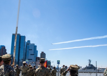 Blue Angels flyover NYC during COVID-19 Pandemic
