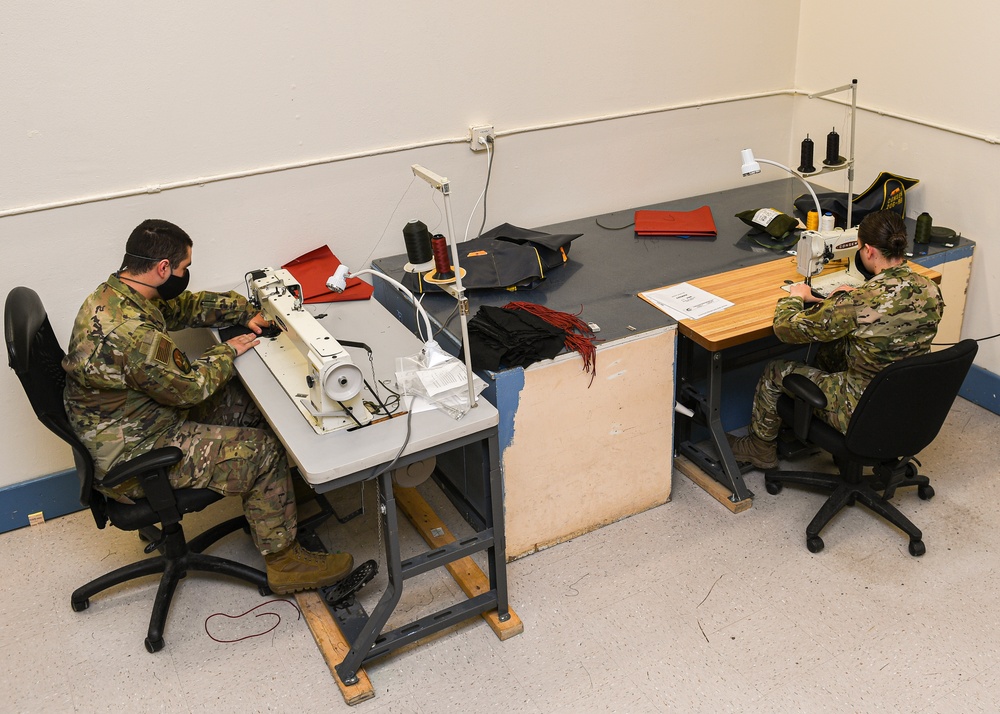 58th SOW Airmen apply job skills to make 1,778 face coverings