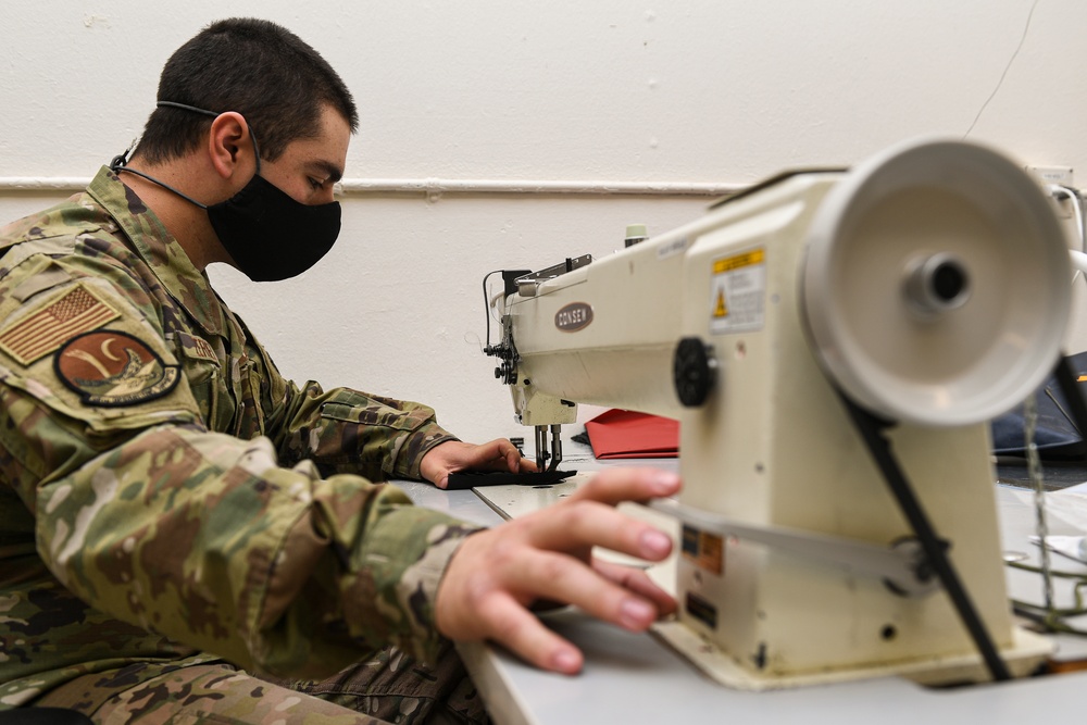 58th SOW Airmen apply job skills to make 1,778 face coverings