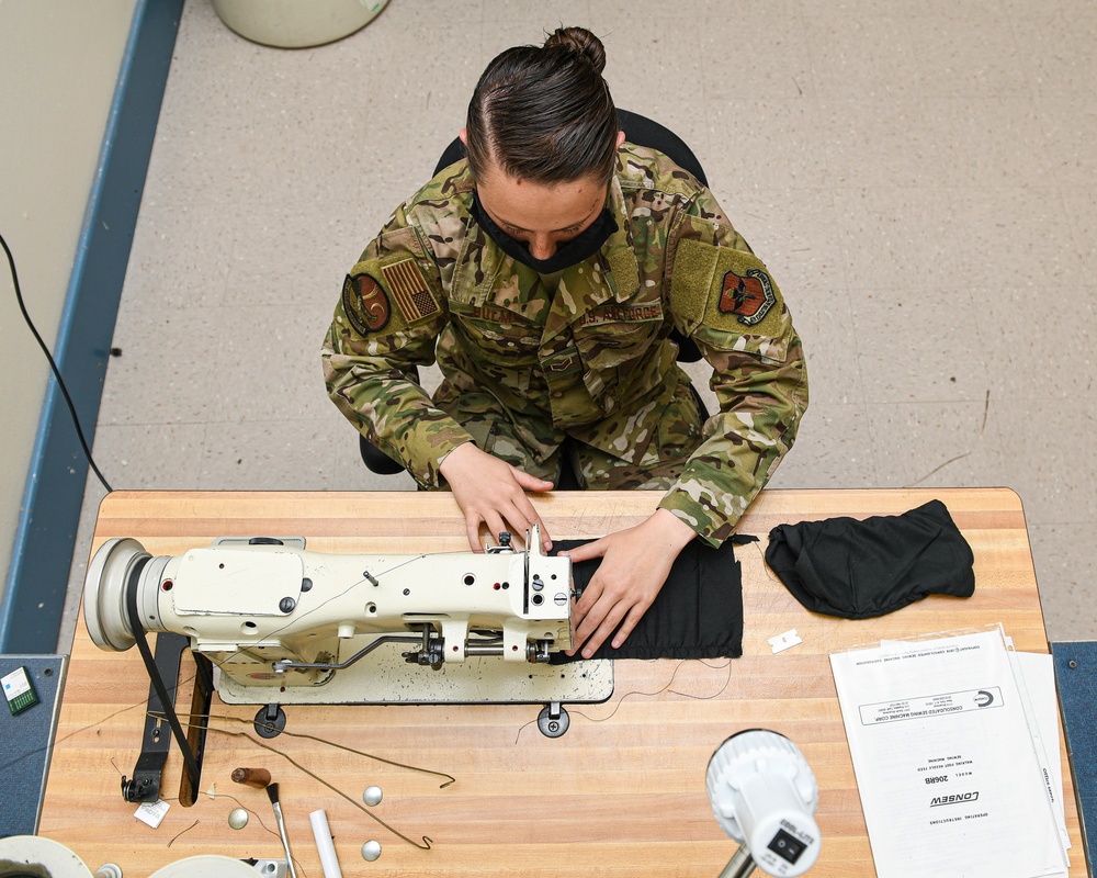 58th SOW Airmen apply job skills to make 1,778 face coverings