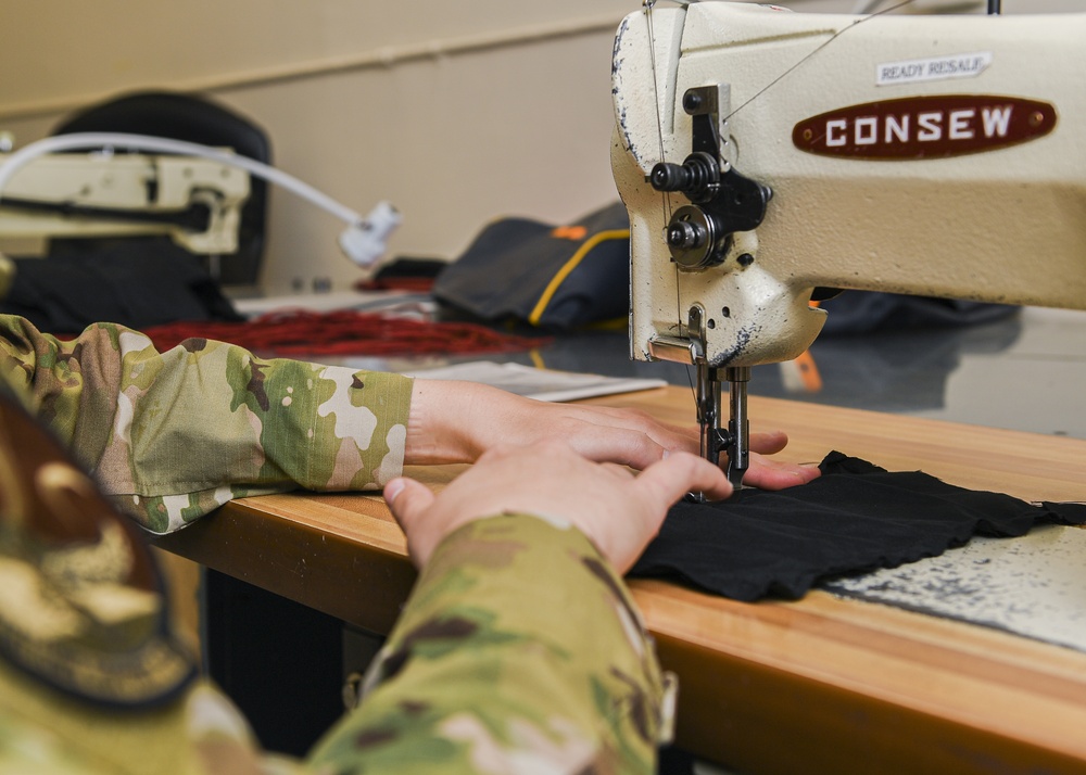 58th SOW Airmen apply job skills to make 1,778 face coverings