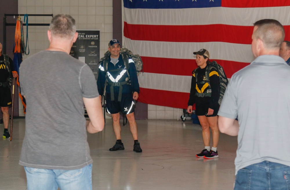 Wisconsin National Guard Leadership Rucks for Sexual Assault Awareness and Prevention