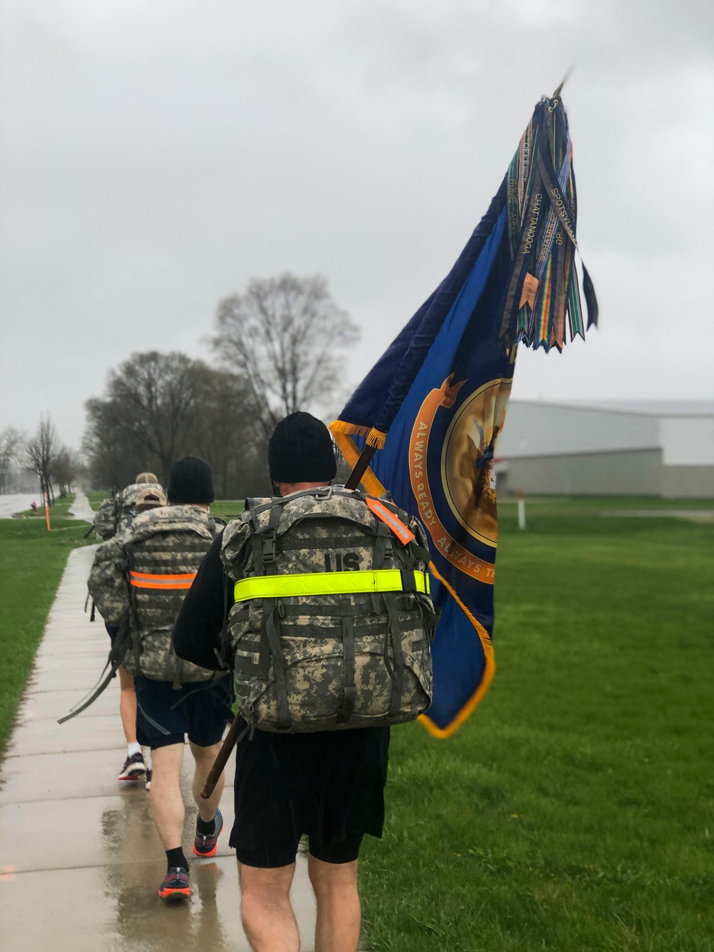 Wisconsin National Guard Leadership Rucks for Sexual Assault Awareness and Prevention