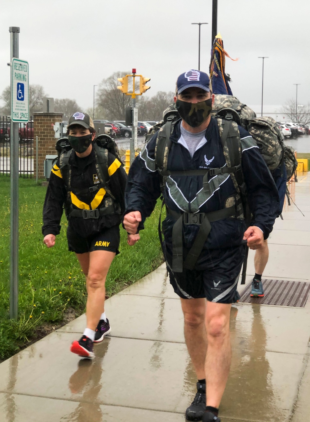 Wisconsin National Guard Leadership Rucks for Sexual Assault Awareness and Prevention