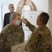 Major General Tracy R.  Norris, Adjutant General of Texas, receives a COVID-19 screening