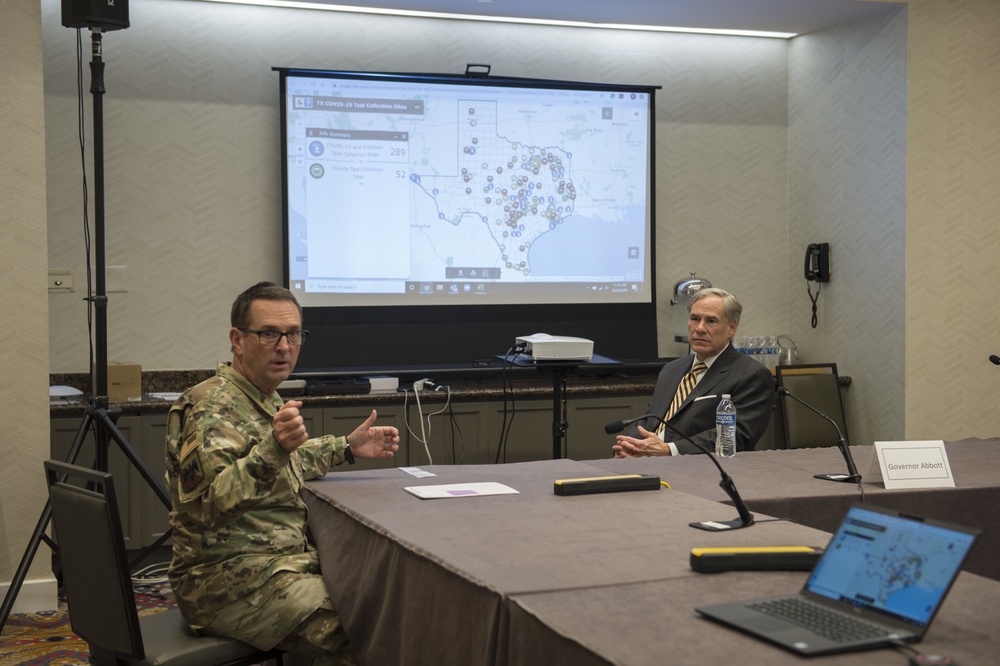 General Joseph L. Lengyel, Chief, National Guard Bureau, Meets with Texas Governor Greg Abbott