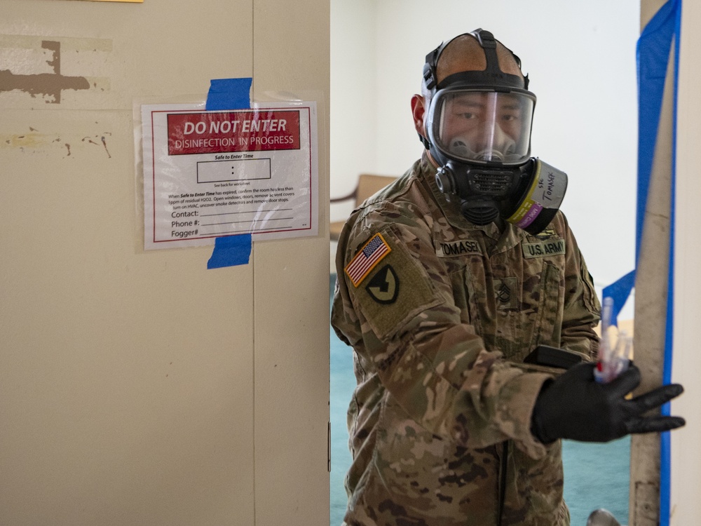 W.Va Guard Teaches Aerosolized Hydrogen Peroxide Sanitization at State Capitol