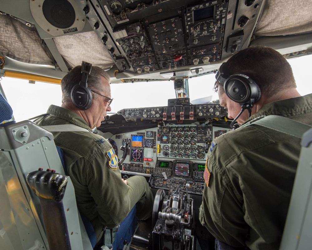 KC-135 preparing for take-off