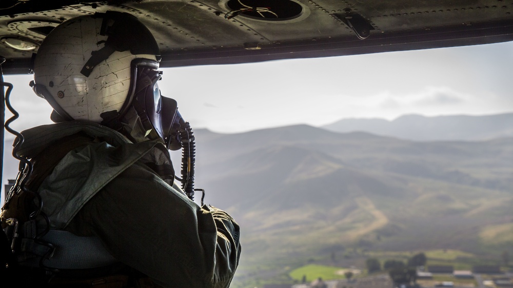 HMLA-469 Marines train to fly with gas masks