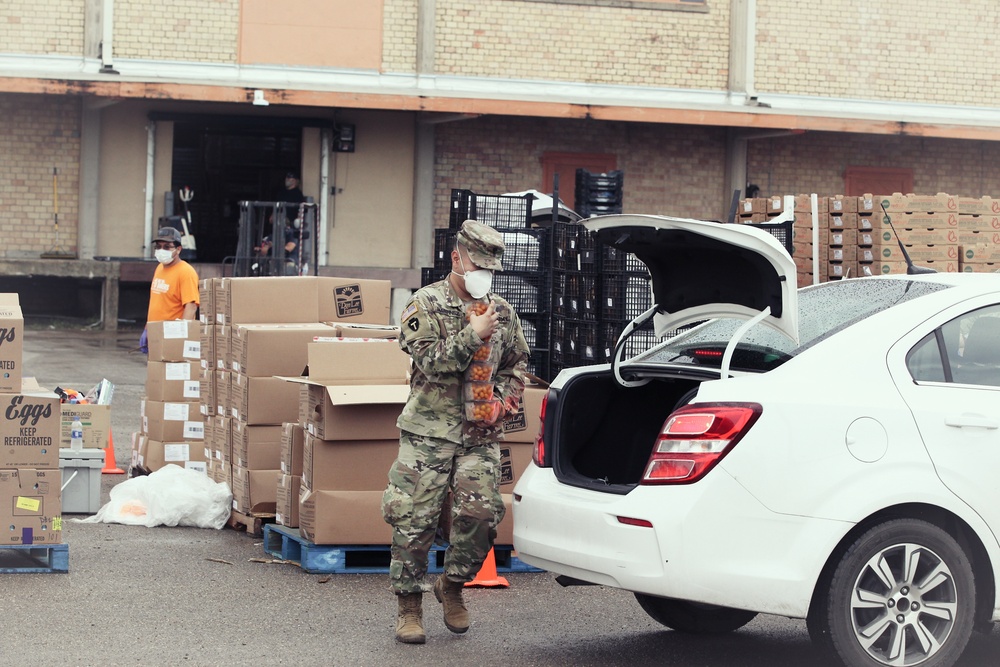 Texas Military Department Soldiers support food distribution in south Texas