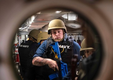 Active Shooter Training ATFP Drill aboard McCampbell