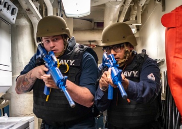 Active Shooter Training ATFP Drill aboard McCampbell