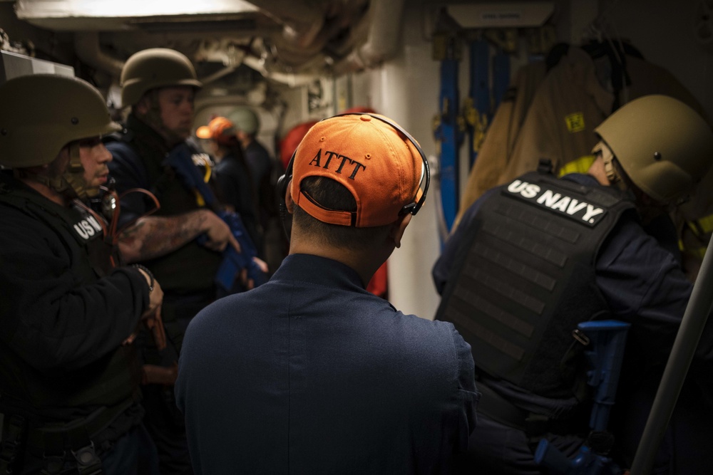 Active Shooter Training ATFP Drill aboard McCampbell