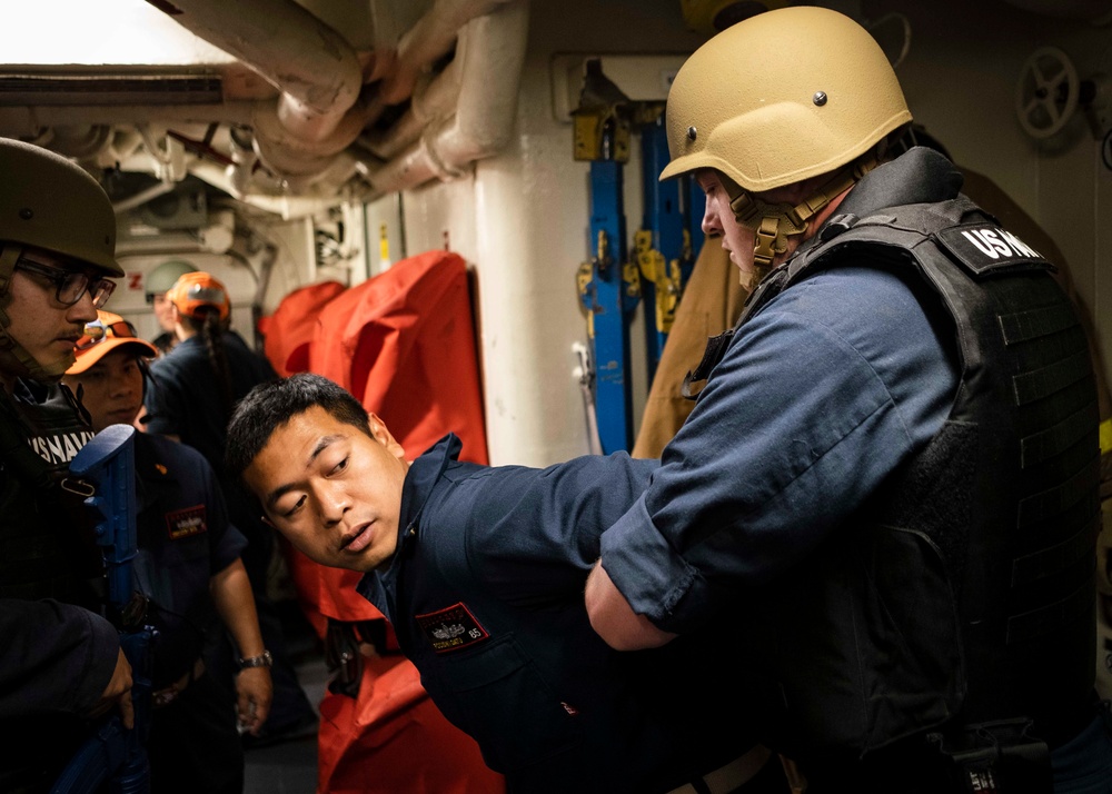 Active Shooter Training ATFP Drill aboard McCampbell