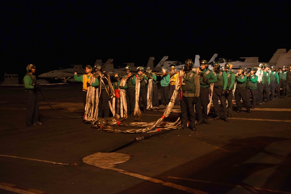 USS Harry S. Truman (CVN 75) transits the Atlantic Ocean.