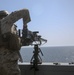 Marines fire .50-caliber machine guns aboard USS New York