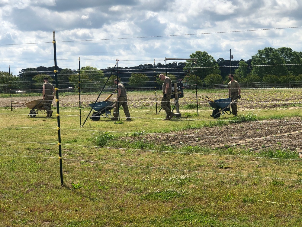 North Carolina Army National Guard Soldiers Farming for a Good Cause