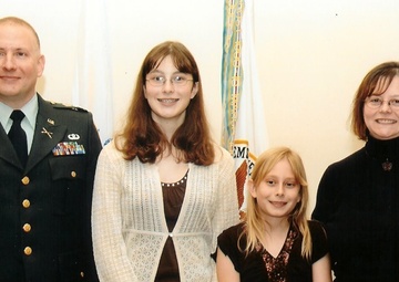 Army brat's father's promotion