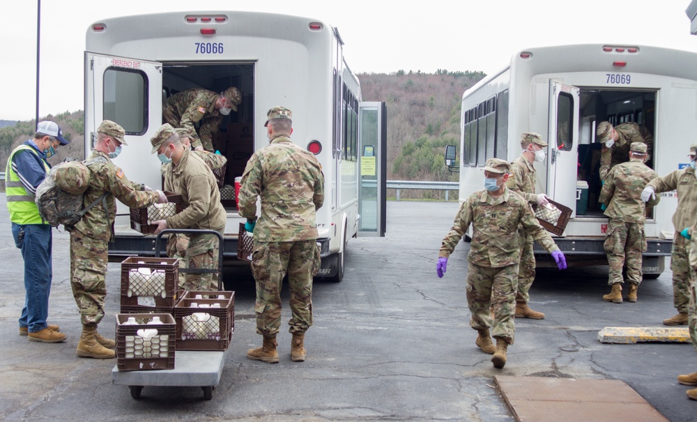 NY National Guard Soldiers deliver food to rural seniors