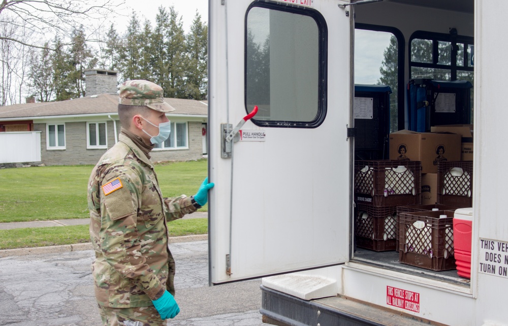 NY National Guard Soldiers deliver food to rural seniors