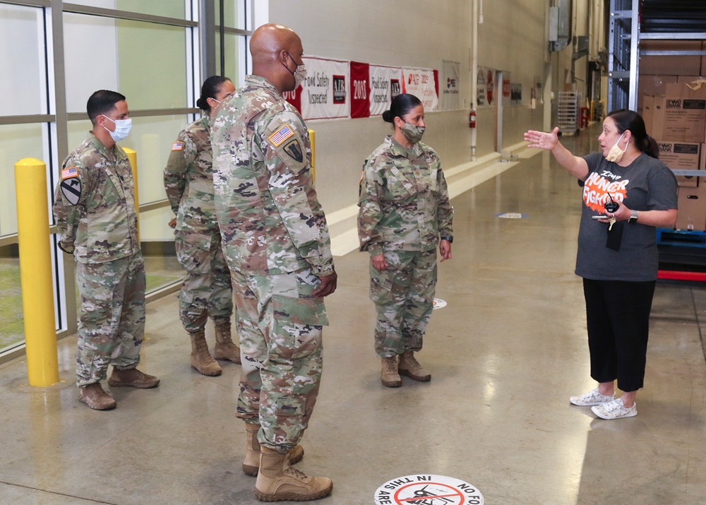 Joint Task Force 176 commander visits San Antonio Food Bank