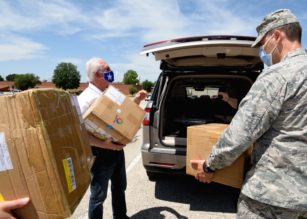 San Angelo donates 2,100 masks to Goodfellow