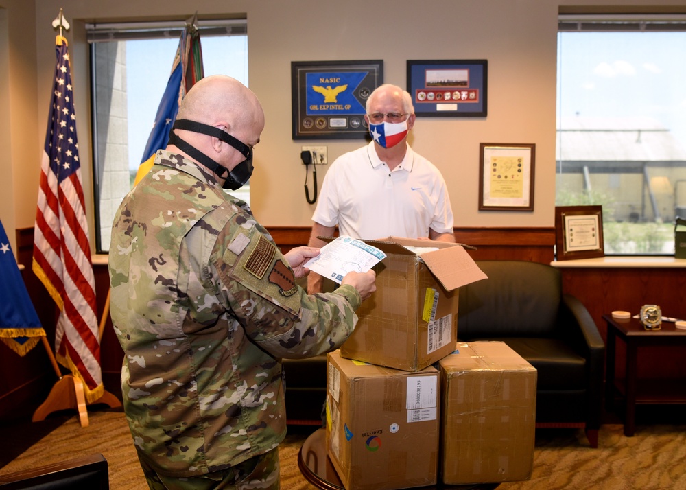 San Angelo donates 2,100 masks to Goodfellow
