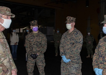 Gen. O’Shaughnessy visits 3/2 Marines at the Comfort in NYC