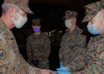 Gen. O’Shaughnessy visits 3/2 Marines at the Comfort in NYC