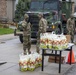Nebraska Soldiers help distribute food in Tecumseh