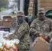 Nebraska Soldiers help distribute food in Tecumseh