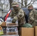 Nebraska Soldiers help distribute food in Tecumseh