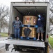 Nebraska Soldiers help distribute food in Tecumseh