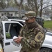 Nebraska Soldiers help distribute food in Tecumseh