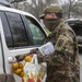 Nebraska Soldiers help distribute food in Tecumseh