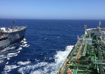 USNS Yukon Continues Logistics Support to Navy Thanks to Ability To Receive Fuel from Tanker Ship At Sea
