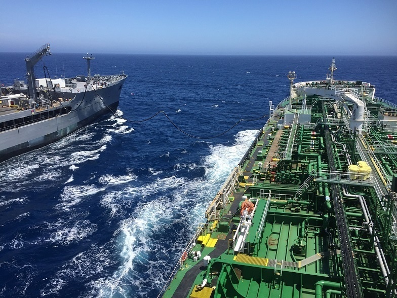 USNS Yukon Continues Logistics Support to Navy Thanks to Ability To Receive Fuel from Tanker Ship At Sea