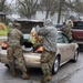Nebraska Soldiers help distribute food in Tecumseh