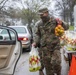 Nebraska Soldiers help distribute food in Tecumseh