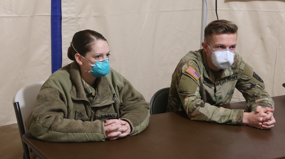 Dual military couple serves together during covid-19