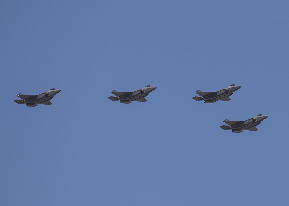 F-35s from Hill AFB perform flyover for COVID-19 frontline workers