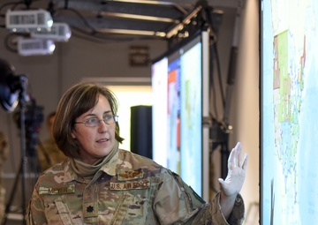 Gen. David Goldfein and Chief Master Sgt. of the Air Force Kaleth Wright visit Task Force-Southeast