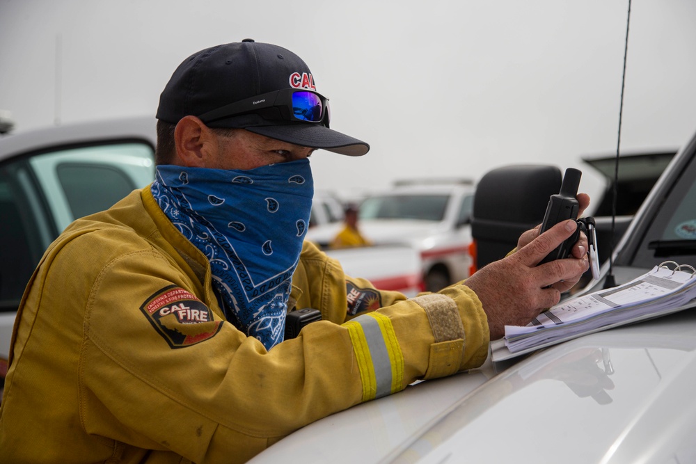 Heavy equipment training helps prepare Camp Pendleton, California fire fighters