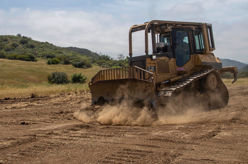 Heavy equipment training helps prepare Camp Pendleton, California fire fighters