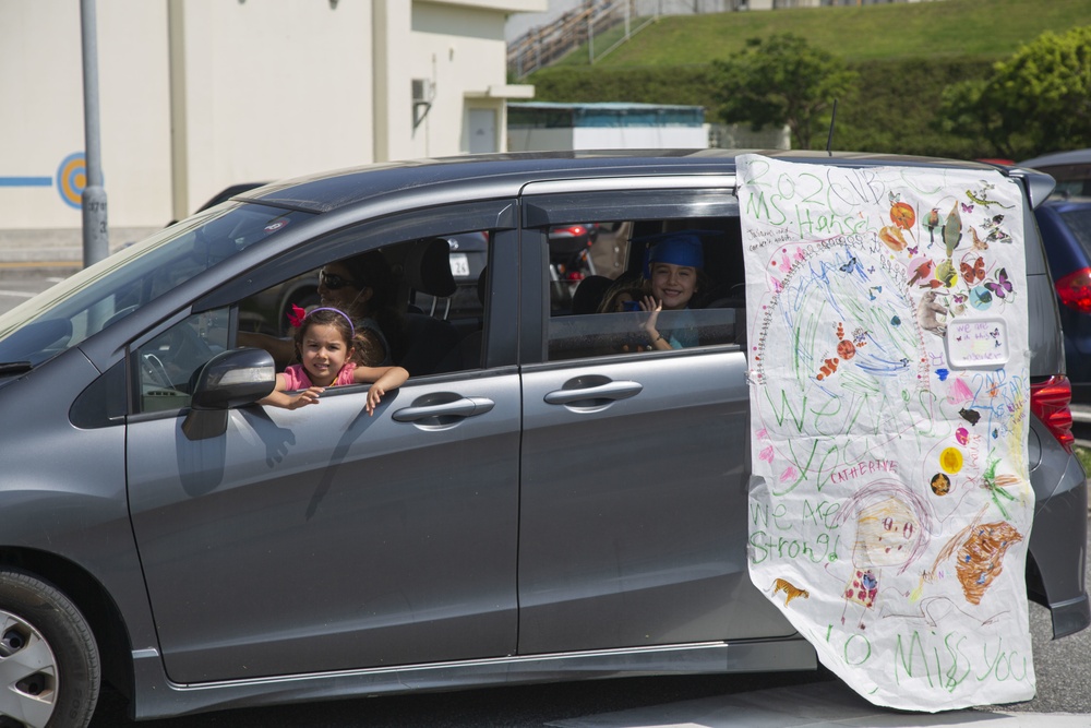 E.C. Killin Elementary School staff hosts drive-by parade
