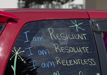 E.C. Killin Elementary School staff hosts drive-by parade