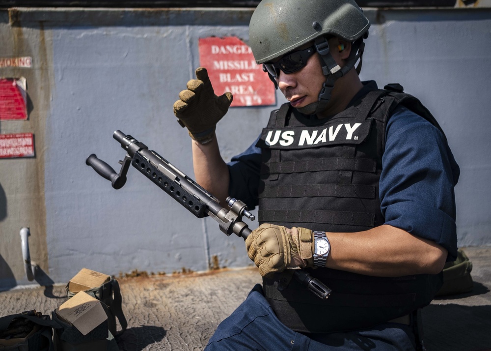 M240B Gun Shoot aboard McCampbell