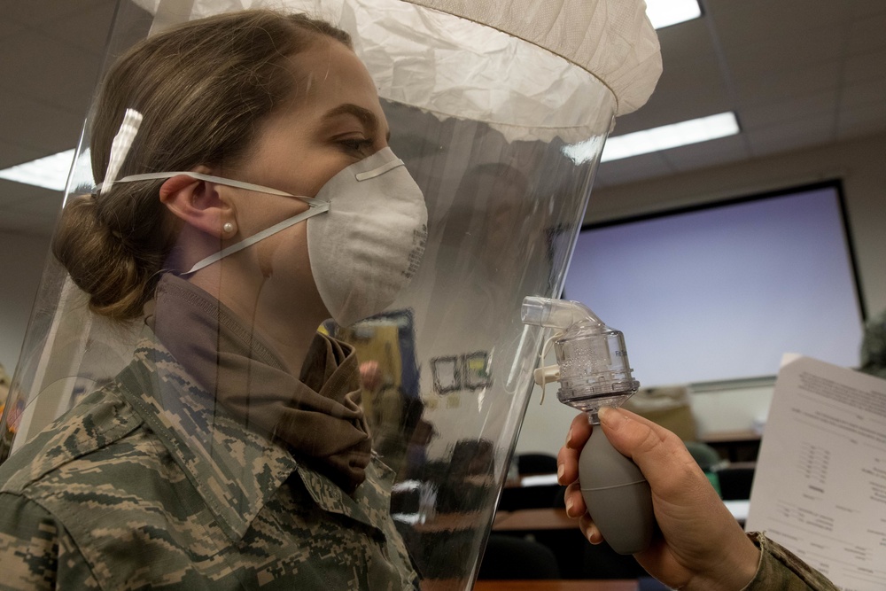 Maine National Guardsmen Receive N95 Fit Test Training