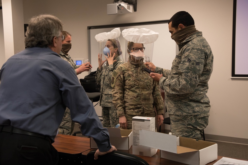 Maine National Guardsmen Receive N95 Fit Test Training