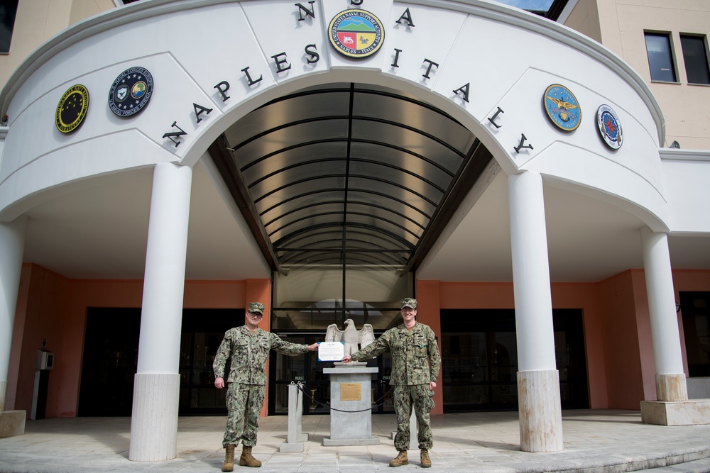 PWD Naples Assistant PWO receives Commendation Medal